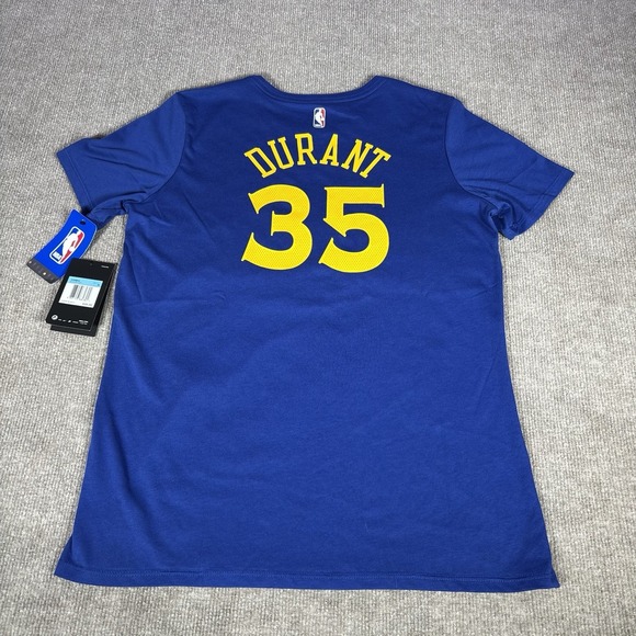 Nike Kevin Durant Golden State Warriors Jersey T Shirt Womens S Blue Dri Fit NWT - Picture 3 of 9
